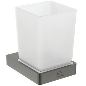 Stiklinė Ideal Standard Conca su laikikliu, Magnetic Grey 